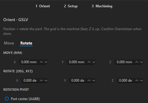 Gated workflow phase bar above the Orient step panel